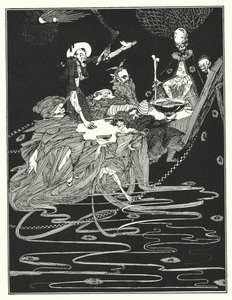 Edgar Allan Poe: Koning Pest door Harry Clarke