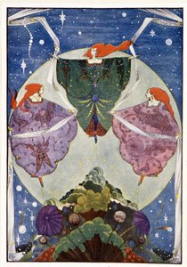 Feeën: "Ze dansten met sjaals die geweven waren van mist en maanlicht": De elf-heuvel - in "Sprookjes" door Hans Christian Andersen, ill. door Harry Clarke