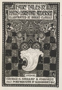 Geïllustreerde titelpagina, met symbolen en vierkanten. door Harry Clarke