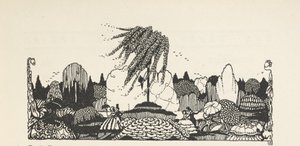 Illustratie bovenaan de lijst van illustraties door Harry Clarke
