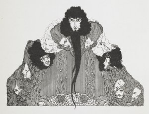 Illustratie van Blauwbaard. door Harry Clarke