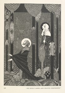 De dochter van de moeraskoning. Hij knielde neer en bad vurig door Harry Clarke
