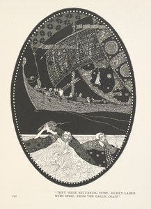 De Dochter van de Moeras Koning. Ze keerden huiswaarts, rijk beladen met buit, van de Gallische Kust. door Harry Clarke