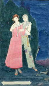 The Playboy of the Western World door J.M. Synge, ontwerp voor het Genève-raam door Harry Clarke