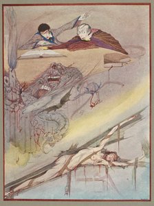 De val van het huis Usher door Harry Clarke