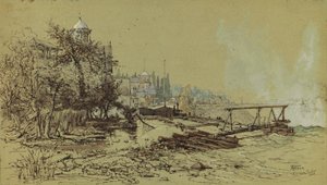 Niagara Watervallen door Harry Fenn