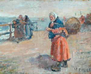 Een Vissersvrouw uit Ross-shire door Harry Fidler