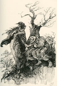 Alice Brown en haar moeder door Harry Furniss