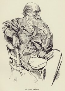 Charles Darwin door Harry Furniss