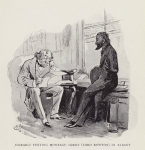 Disraeli bezoekt Montagu Corry (Lord Rowton) in Albany