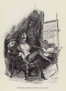 Edward Bulwer Lytton in Albany door Harry Furniss