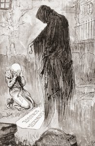 Illustratie voor A Christmas Carol uit The Christmas Books van Charles Dickens door Harry Furniss