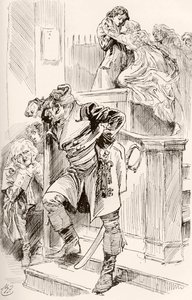Illustratie voor de roman Een verhaal van twee steden van Charles Dickens