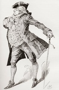 Illustratie voor de roman A Tale of Two Cities van Charles Dickens door Harry Furniss