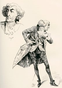 Illustratie voor de roman Een verhaal over twee steden van Charles Dickens door Harry Furniss