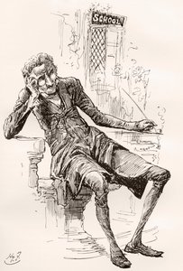 Illustratie voor The Old Curiosity Shop van Charles Dickens door Harry Furniss