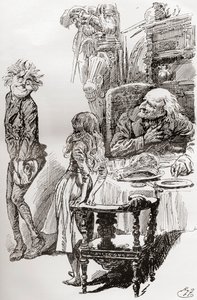 Illustratie voor De Oude Curiositeitenwinkel van Charles Dickens