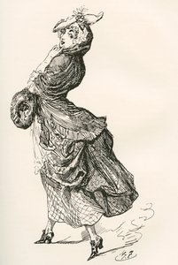 Illustratie voor de roman Barnaby Rudge van Charles Dickens door Harry Furniss