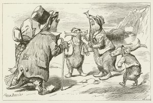 Illustratie voor Sylvie en Bruno door Lewis Carroll door Harry Furniss