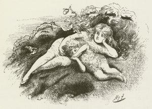 Illustratie voor Sylvie en Bruno door Lewis Carroll door Harry Furniss
