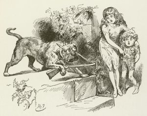 Illustratie voor Sylvie en Bruno door Lewis Carroll