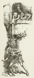 Illustratie voor Sylvie en Bruno door Lewis Carroll door Harry Furniss