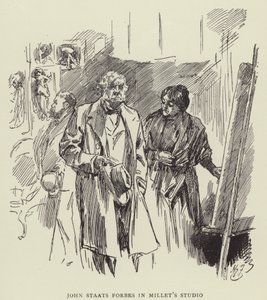 John Staats Forbes in Millets Studio