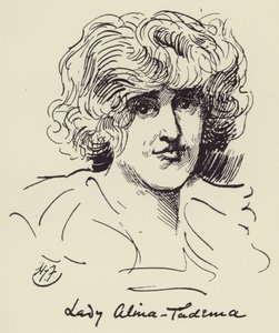 Lady Alma Tadema door Harry Furniss