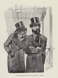 Lord Beaconsfield en Monty Corry door Harry Furniss