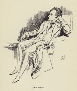 Lord Byron door Harry Furniss