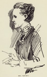 Mevrouw Fawcett door Harry Furniss