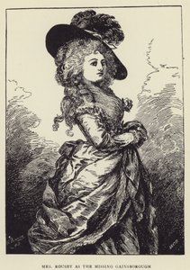 Mevrouw Rousby als de Vermiste Gainsborough door Harry Furniss