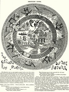 Punch cartoon: Amerikaans porselein (gravure) door Harry Furniss