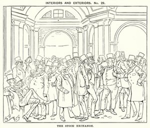 Punch cartoon: De Beurs door Harry Furniss