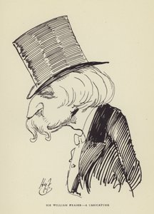 Sir William Fraser, een karikatuur door Harry Furniss
