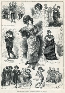 Schetsen van Patience in de Opera Comique door Harry Furniss