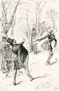 Het Duel Na het Bal door Harry Furniss