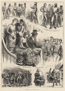 Het einde van het cricketseizoen (gravure) door Harry Furniss