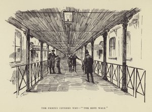 De beroemde overdekte weg, The Rope Walk