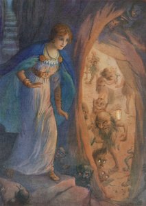 Freyja in de grot van de dwergen, uit "Freyja