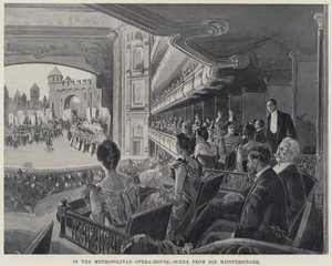 In het Metropolitan Opera-House, Scène uit Die Meistersinger