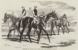 Imperieuse, de winnaar van de St Leger Stakes, op de Doncaster Meeting