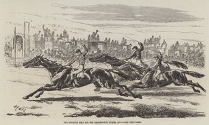 De Beslissende Heat voor de Cesarewitch Stakes, 1857 door Harry Hall
