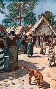 De duivel bezoekt een Mandingo-stad