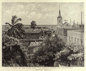 Uitzicht op de Stad vanaf het Britse Consulaat, Mozambique