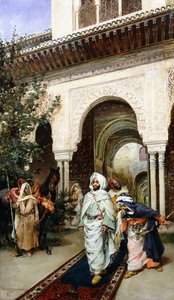 Vertrek uit het Alhambra, 1887 door Harry Humphrey Moore