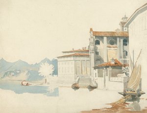 Aan de Oevers van een Italiaans Meer