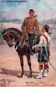 The Gordon Highlanders, Veldofficier in Kharki, Compagnie Officier in Drill order