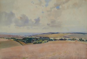 Landschap, mogelijk de Downs