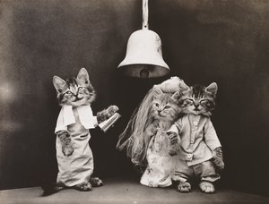 Kittieserie: Bruiloft, ca 1914 (zilverdruk)